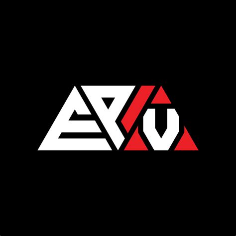 EPV triangle letter logo design with triangle shape. EPV triangle logo ...