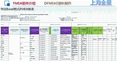上海全星FMEA（2019版）软件