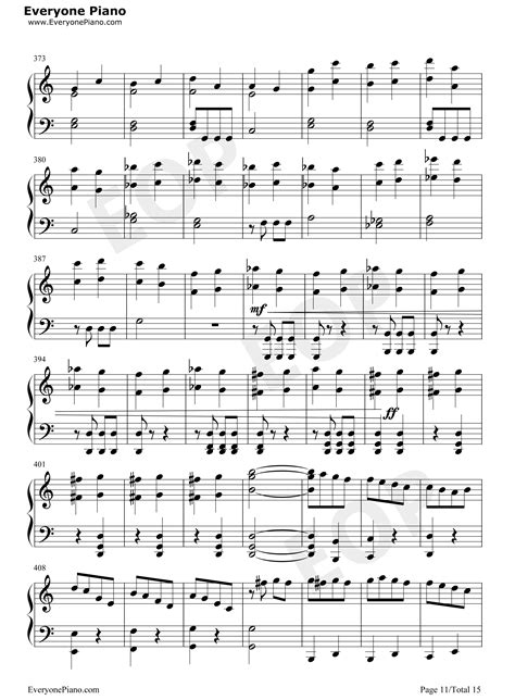 命运交响曲第一乐章五线谱预览11-钢琴谱文件（五线谱、双手简谱、数字谱、Midi、PDF）免费下载
