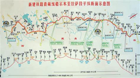 青藏铁路路线图图片
