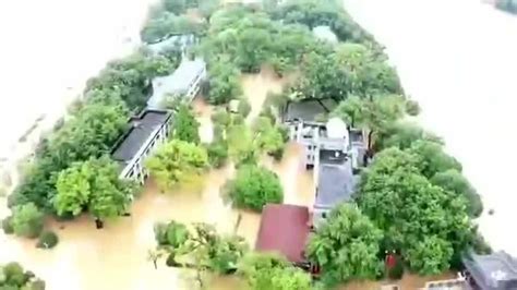河水猛涨、农田被淹！江西抚州遭遇特大暴雨，当地发布洪水预警_腾讯视频
