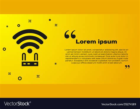 Black router and wi-fi signal icon isolated Vector Image