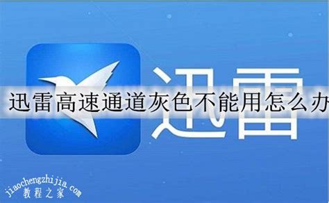 迅雷高速通道灰色不能用怎么办 迅雷高速通道无法使用的解决方法 - 工具软件 - 教程之家