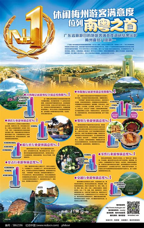 休闲梅州旅游广告宣传单图片下载_红动中国