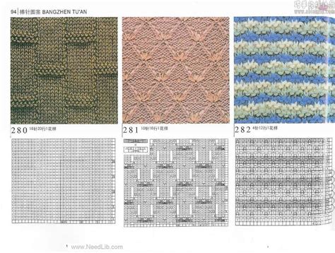 「针织图解」最新的700个棒针编织图案，织毛衣有用（上篇）_参考