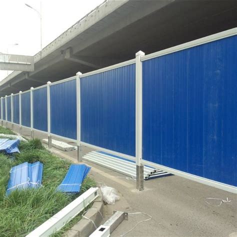 城市围挡建筑围挡 拼装式临时围栏 蓝色塑料围挡 简易可移动美观-阿里巴巴