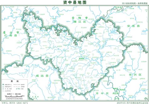 资中县地图全图,中版大图片,放大版_大山谷图库