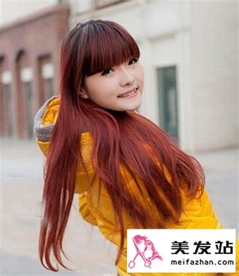 甜美留海发型图片