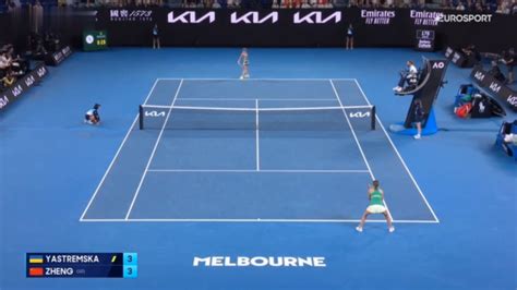 全场集锦：澳网女单半决赛郑钦文2-0雅斯特雷姆斯卡_腾讯视频