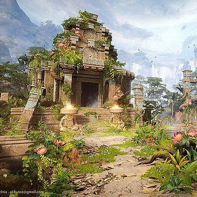 虚幻4游戏场景设计《失落的神庙》+实机游戏试玩DEMO|三维|场景|Robin的时光机 - 原创作品 - 站酷 (ZCOOL)