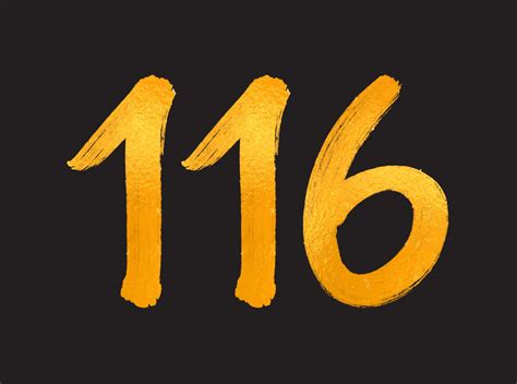 116 Number logo vector illustration, 116 Years Anniversary Celebration ...