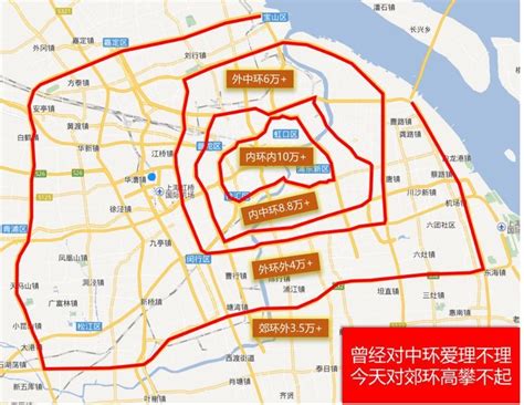 上海内外环划分地图,上海内环外环,上海环线划分图理解_大山谷图库