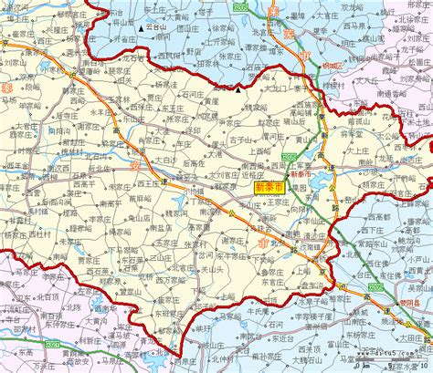 新泰市地图图片