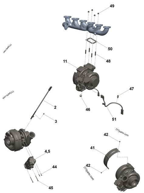 Turbo HX40W Turbocharger 3795467 Cummins