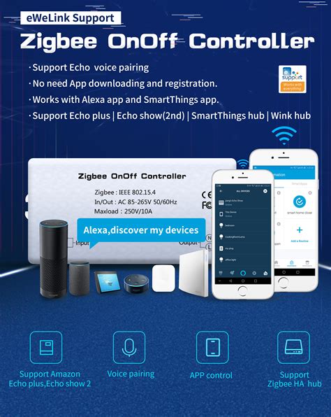First App-free, voice pairing eWeLink Support Zigbee OnOff Controller ...
