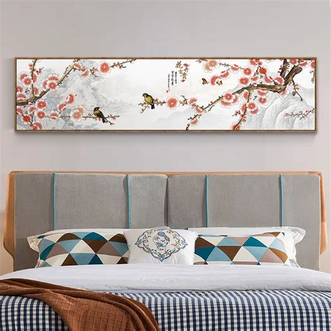 北欧现代简约蓝色的海洋装饰画客厅卧室玄关墙面装饰组合挂画壁画-美间设计
