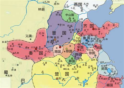 战国七雄地图图片