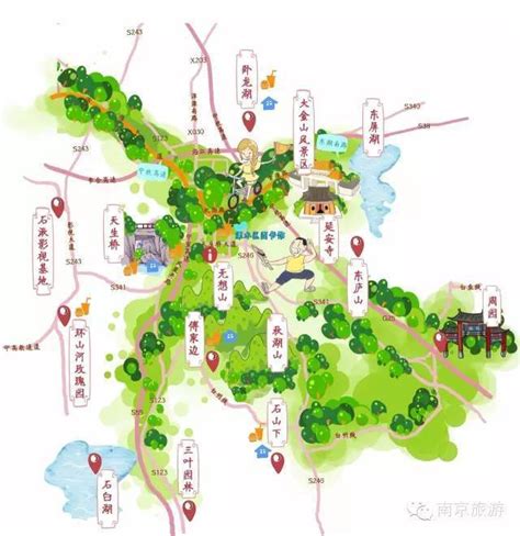 南京旅游地图图片