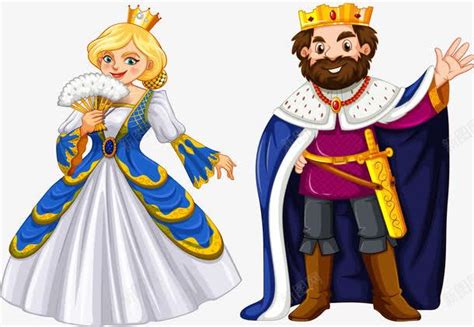 手绘国王和王后png图片免费下载-素材0zjjkgUUa-新图网
