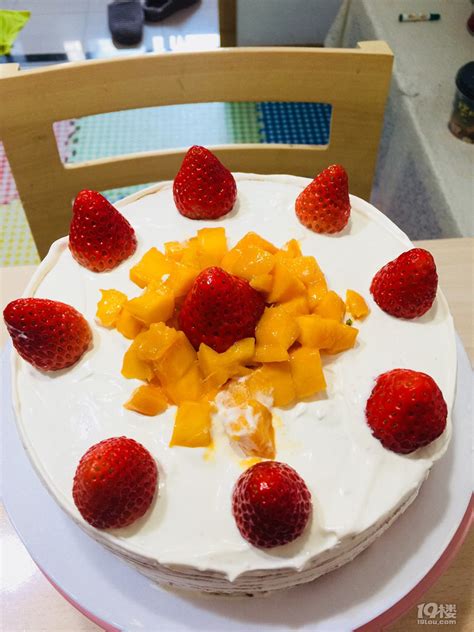 芒果夹心草莓奶油蛋糕-19楼私房菜-杭州19楼