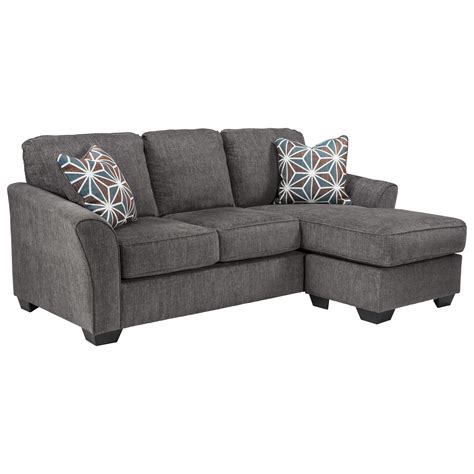 Benchcraft by Ashley Brise Casual Contemporary Queen Sofa Chaise ...