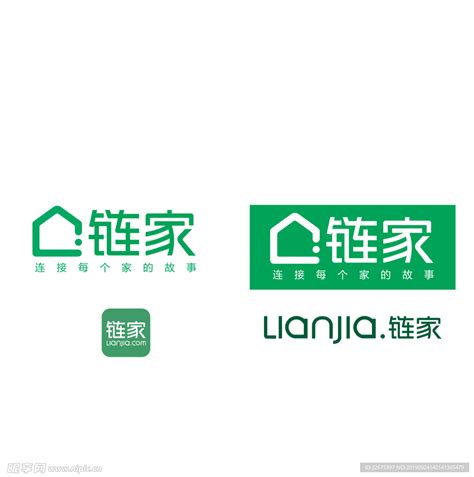 链家房产logo设计图__企业LOGO标志_标志图标_设计图库_昵图网nipic.com
