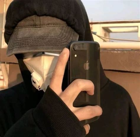 口罩男生头像图片
