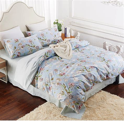 床上用品_美式清新田园铃床上用品埃及长绒棉四件套床单被罩批发 - 阿里巴巴