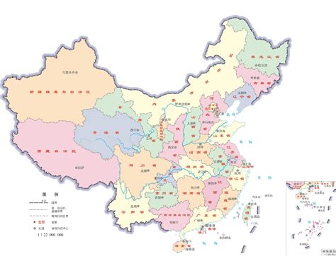 中国地图各省分布图图片