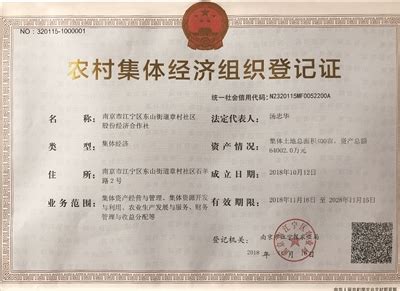 全国农村集体产权制度改革南京再出发 我国首次为“合作社”颁发登记证_中国江苏网