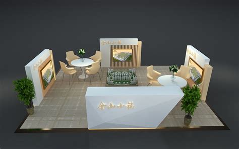 金山小镇房地产展位展示展览设计3D效果图|三维|场景|3D设计师NG男 - 原创作品 - 站酷 (ZCOOL)