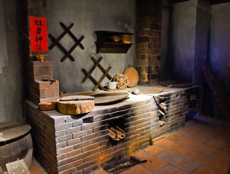 古代厨房灶台,传统文化,文化艺术,摄影,汇图网www.huitu.com