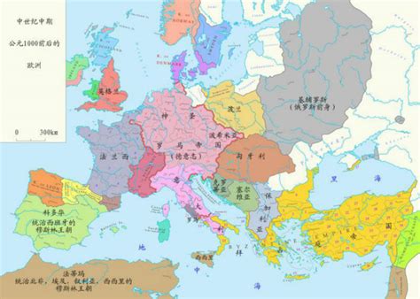 公元六世纪欧洲有哪些国家，君主都是谁？最好带上地图，要中文版