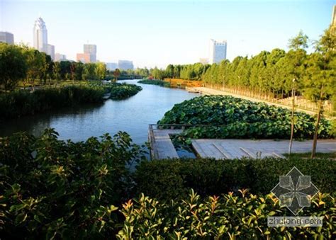 水印绿廊—宁波鄞州中心区双环景观系统设计-景观工程资料