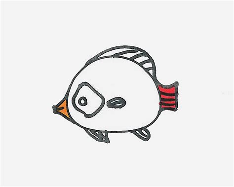 可爱简笔画小鱼类素材图片免费下载-千库网