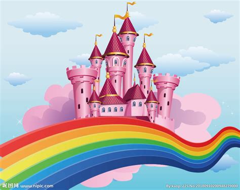 粉红色卡通城堡设计图__广告设计_广告设计_设计图库_昵图网nipic.com
