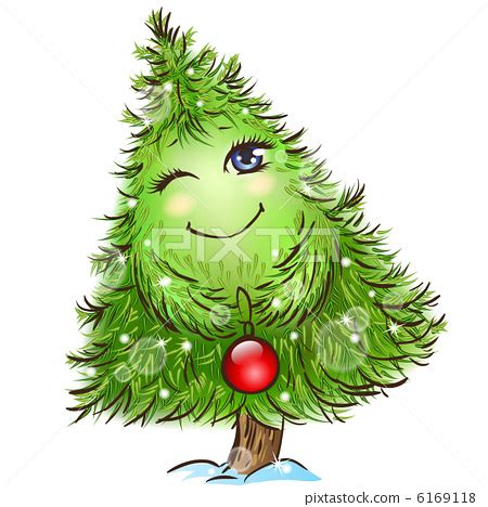 Cute little christmas tree - Stock Illustration [6169118] - PIXTA