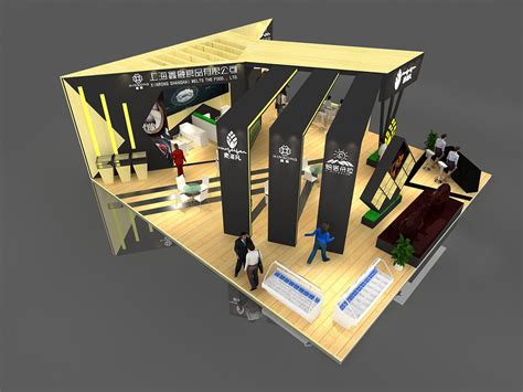食品展位展会展台设计3D效果图_设计师PH-站酷ZCOOL