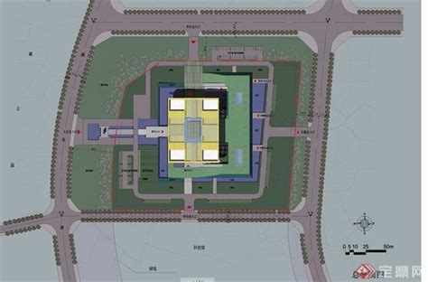 铜陵国际会展中心建筑设计方案SU模型（附CAD总平面图+方案JPG文本）[原创]