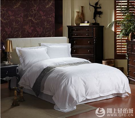 酒店宾馆四件套布草白色床单被套床上用品酒店民宿床品厂家定制-阿里巴巴
