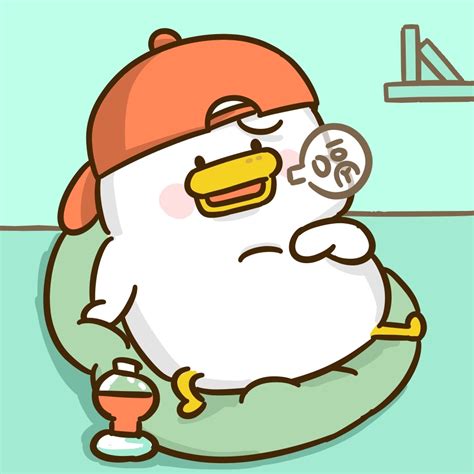 躺倒鸭图片