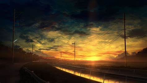 HD Desktop-Wallpaper: Vogel, Wolke, Sonnenuntergang, Animes kostenloses ...