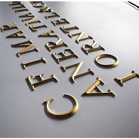 三维雕刻纯黄铜实心立体广告字户外招牌LOGO酒店门牌形象墙面定制-淘宝网