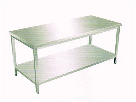 不锈钢双层工作台_不锈钢工作台厨房案板操作台定制304不锈钢双层 - 阿里巴巴