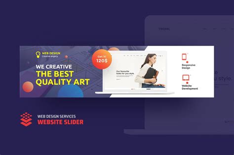 Web设计服务网站焦点图/广告图设计模板 Web Design Services Website Slider – 设计小咖