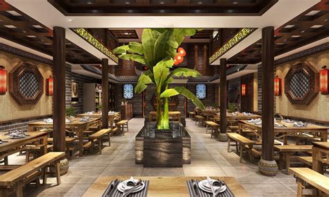 西安川菜馆空间设计隔壁子酸菜鱼西安斑马商业空间设计_西安餐饮空间设计-站酷ZCOOL