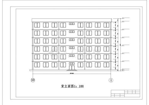 2套六层框架住宅综合楼设计施工cad图纸_住宅小区_土木在线