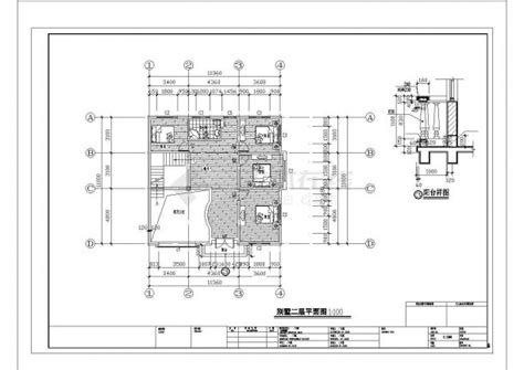 铜川市某村镇250平米双层混合结构独栋别墅建筑设计CAD图纸（含总平面图）_独栋别墅_土木在线