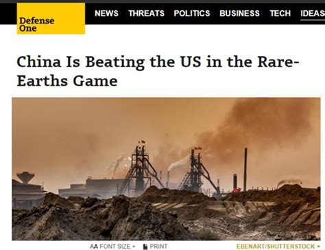 中国就稀土表态一出 美国各方反应来了_凤凰网
