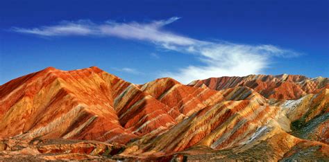 张掖丹霞地质公园-国内唯一的丹霞地貌与彩色丘陵景观复合区